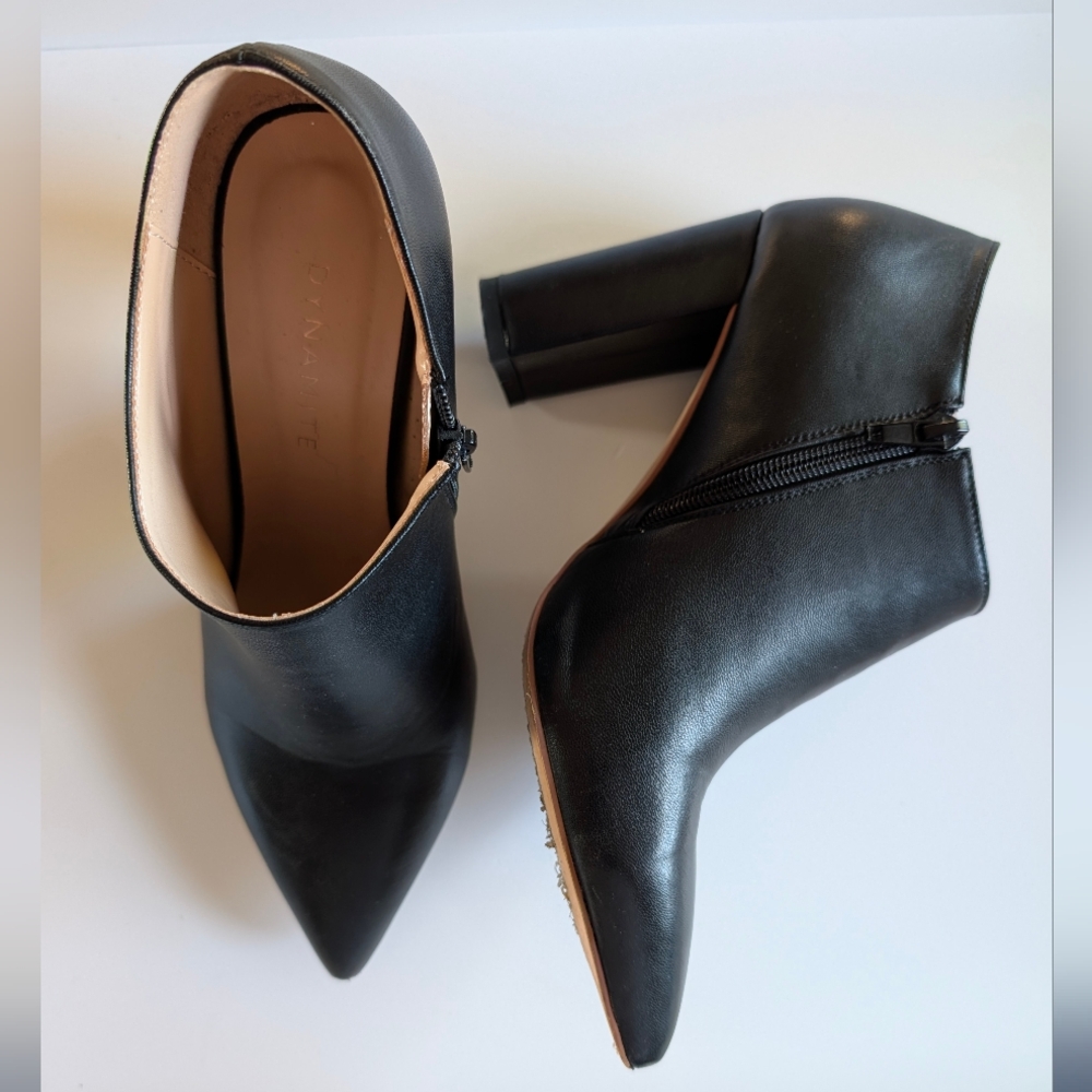 Dynamite Black Ankle Boots, 39